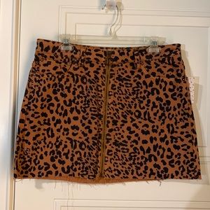 Free People zip up skirt